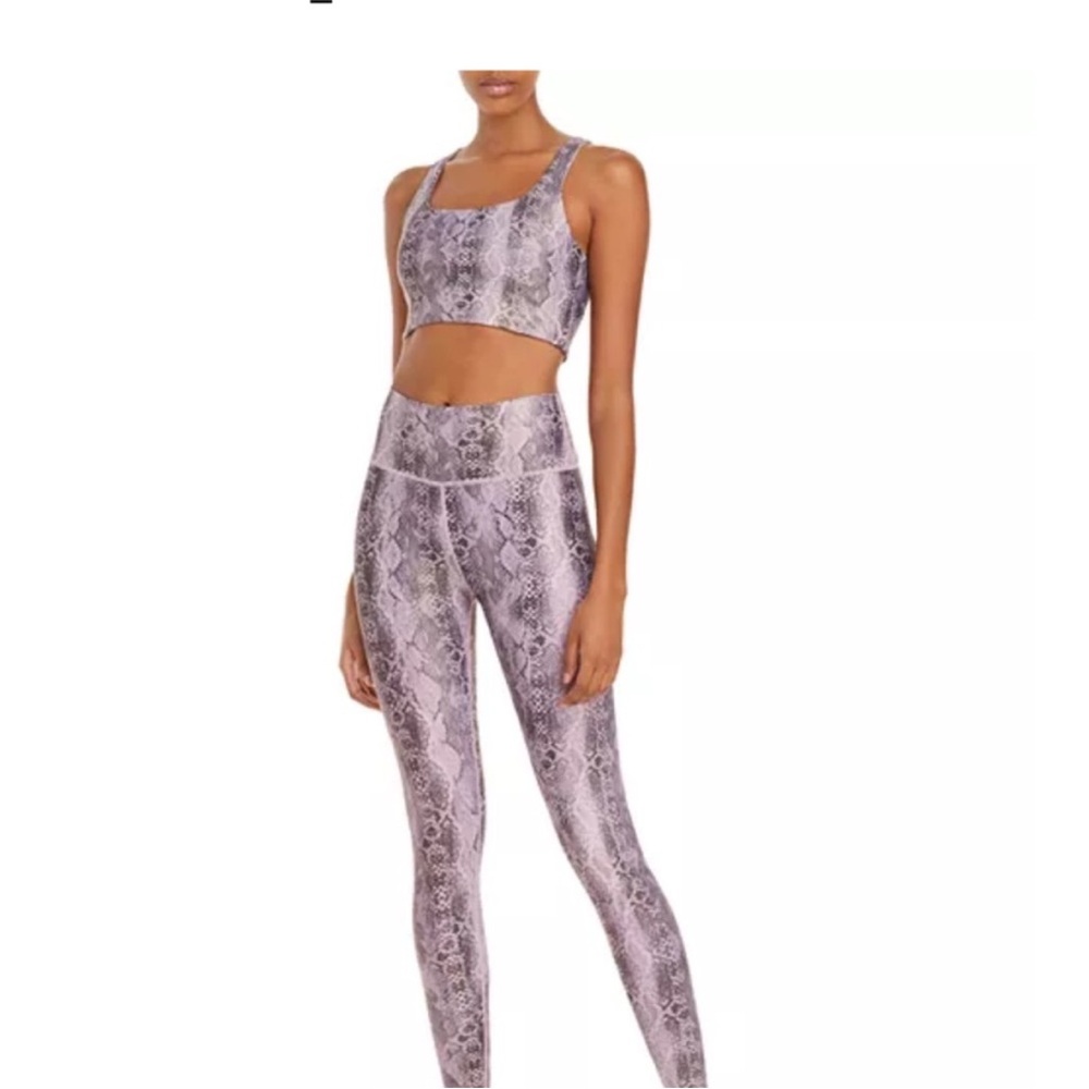 Aqua Athletic Snakeskin Workout Set, includes top and bottom